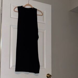 Naked Wardrobe Black Ribbed Bodycon Dress – Size 1X | Sculpting & Sleek